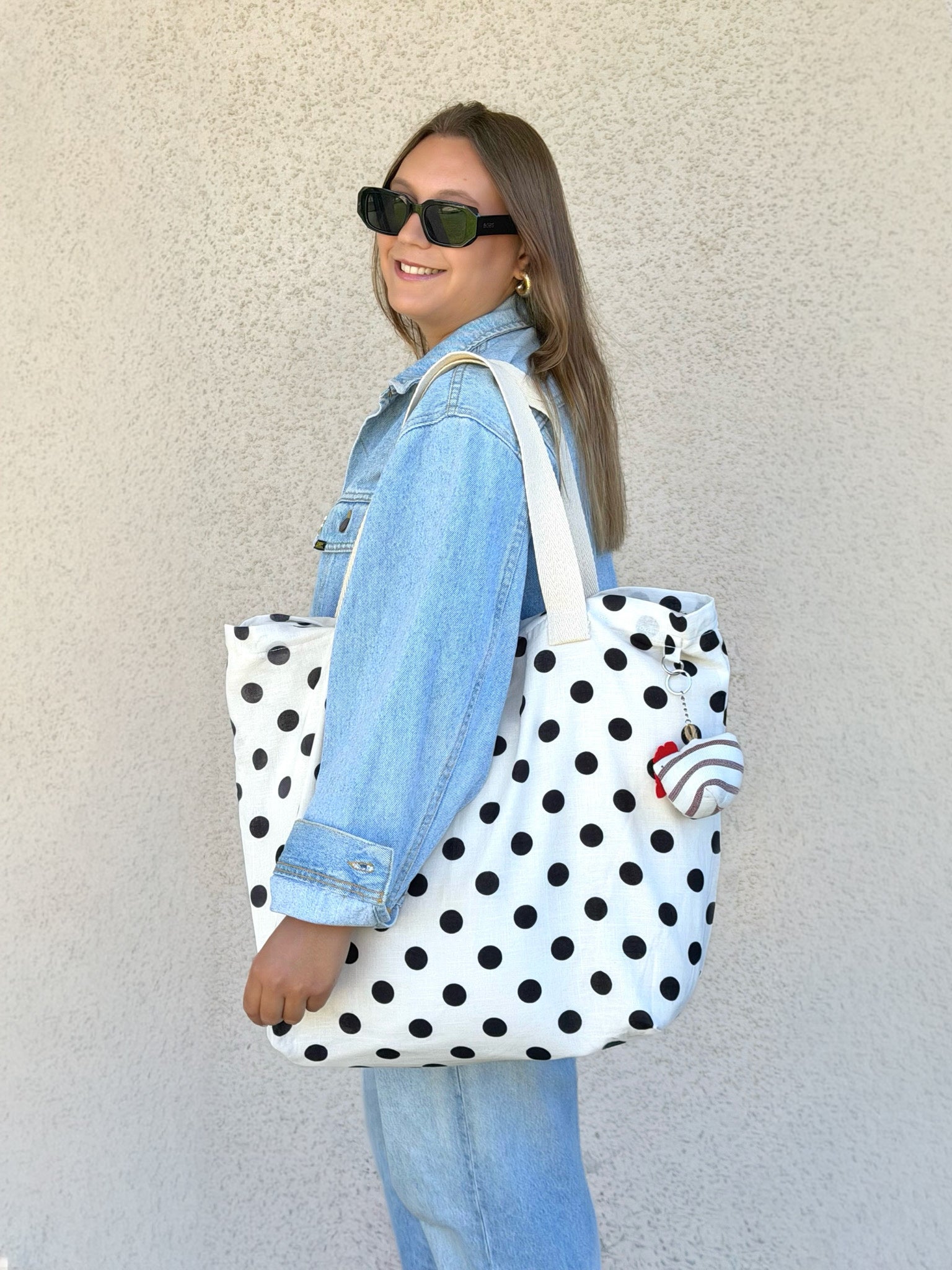 Maxi Tote Bag - Polka Dots