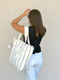 Maxi Tote Bag - Sand Lines