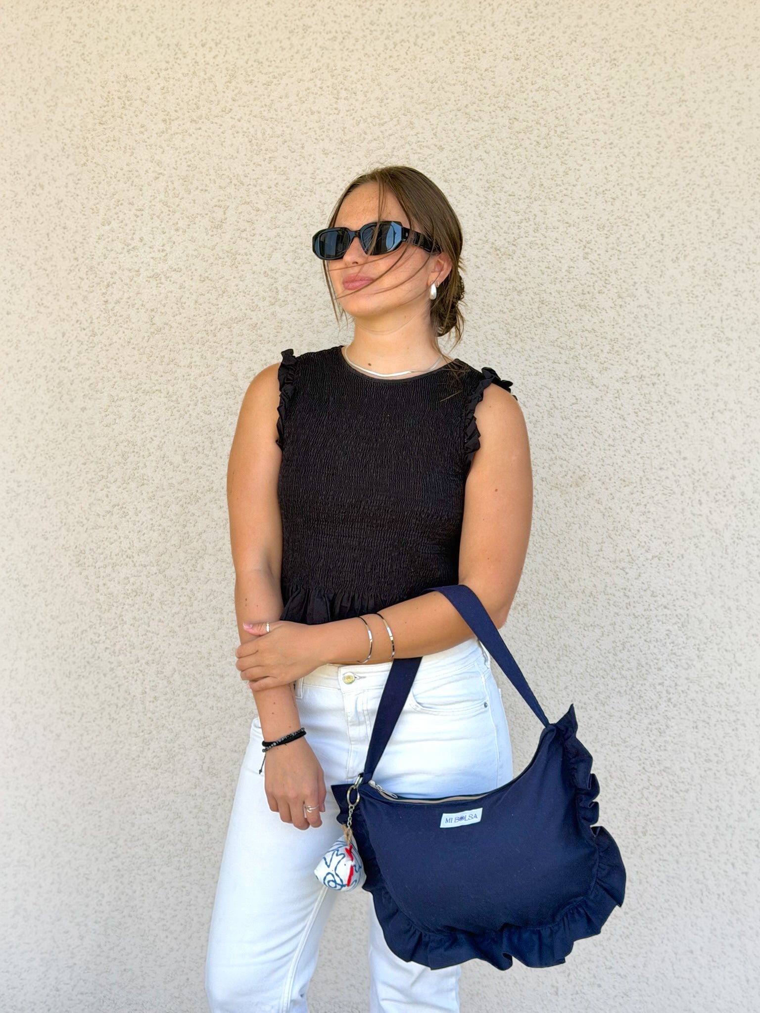 Cartera Medialuna - Navy