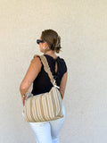 Cartera recogida - Mocha lines